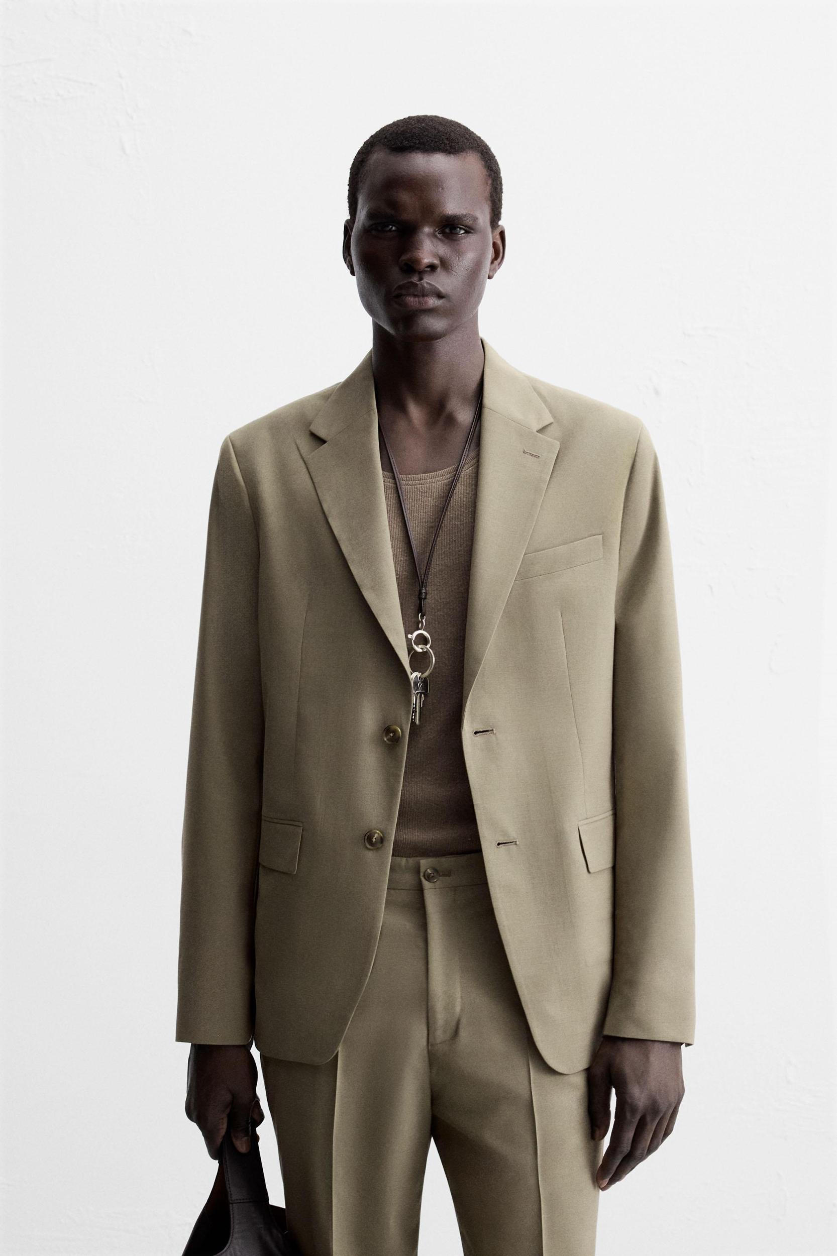 TEXTURED SUIT BLAZER Product Image