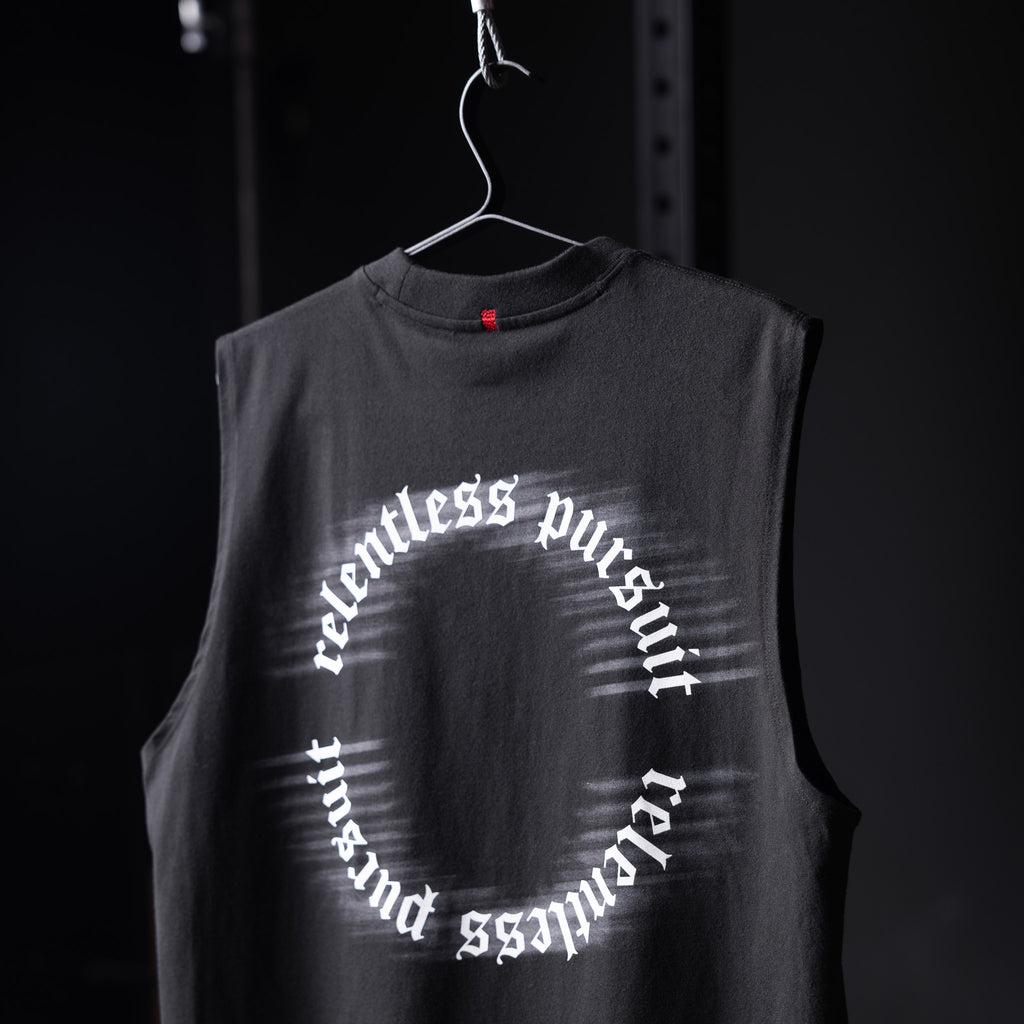 0807. Tech Essential™ Relaxed Cutoff - Black "RP Blur" Product Image