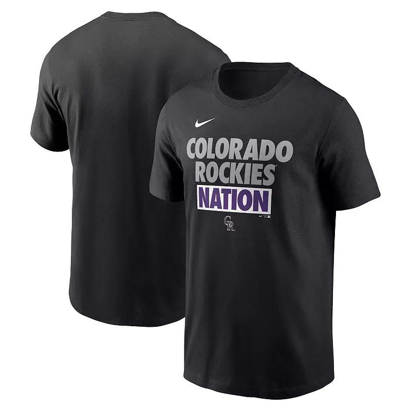 Men's Nike Black Colorado Rockies Rally Rule T-Shirt,  Product Image
