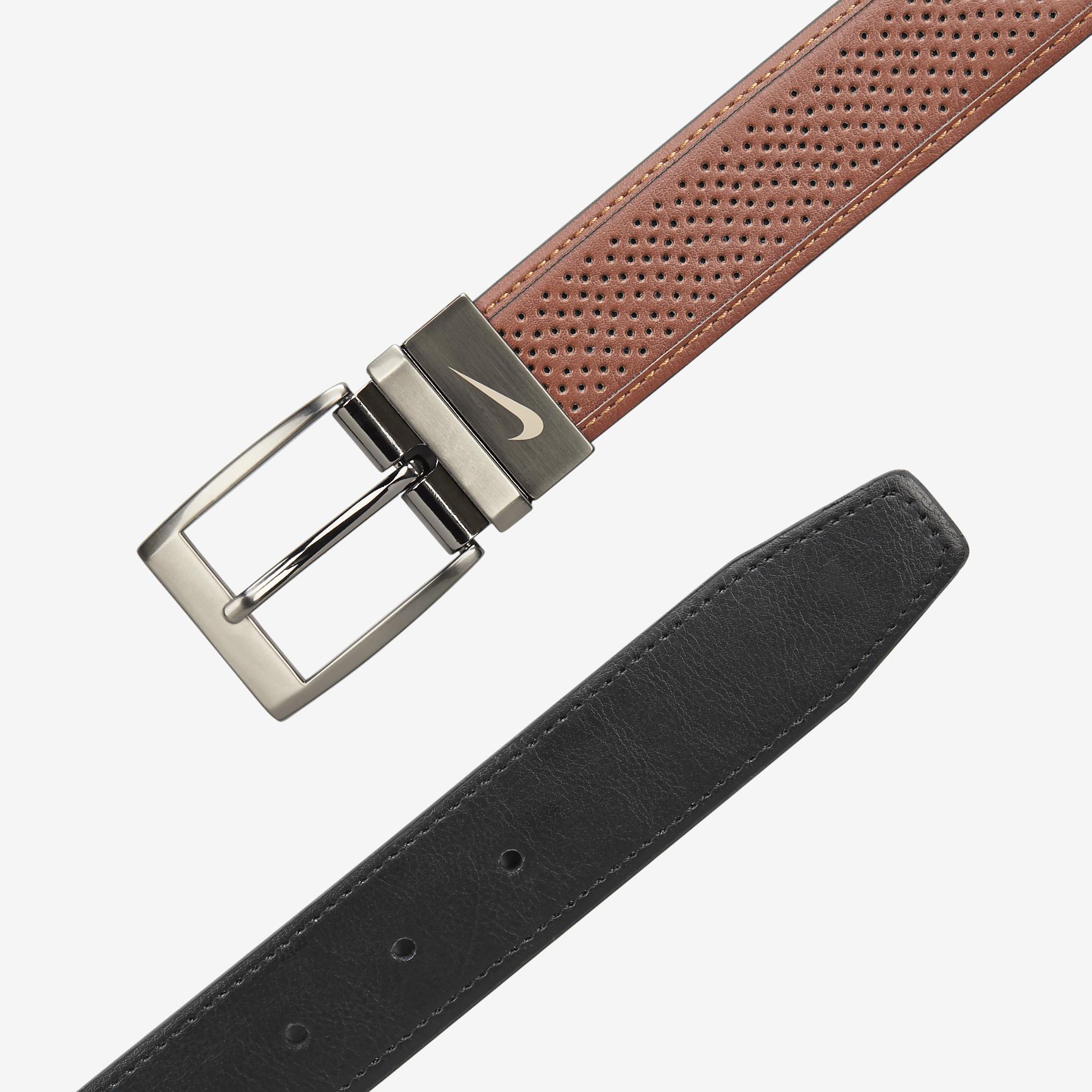 Nike Mens Tour Golf Perforated Reversible Belt | 112600-215 Product Image