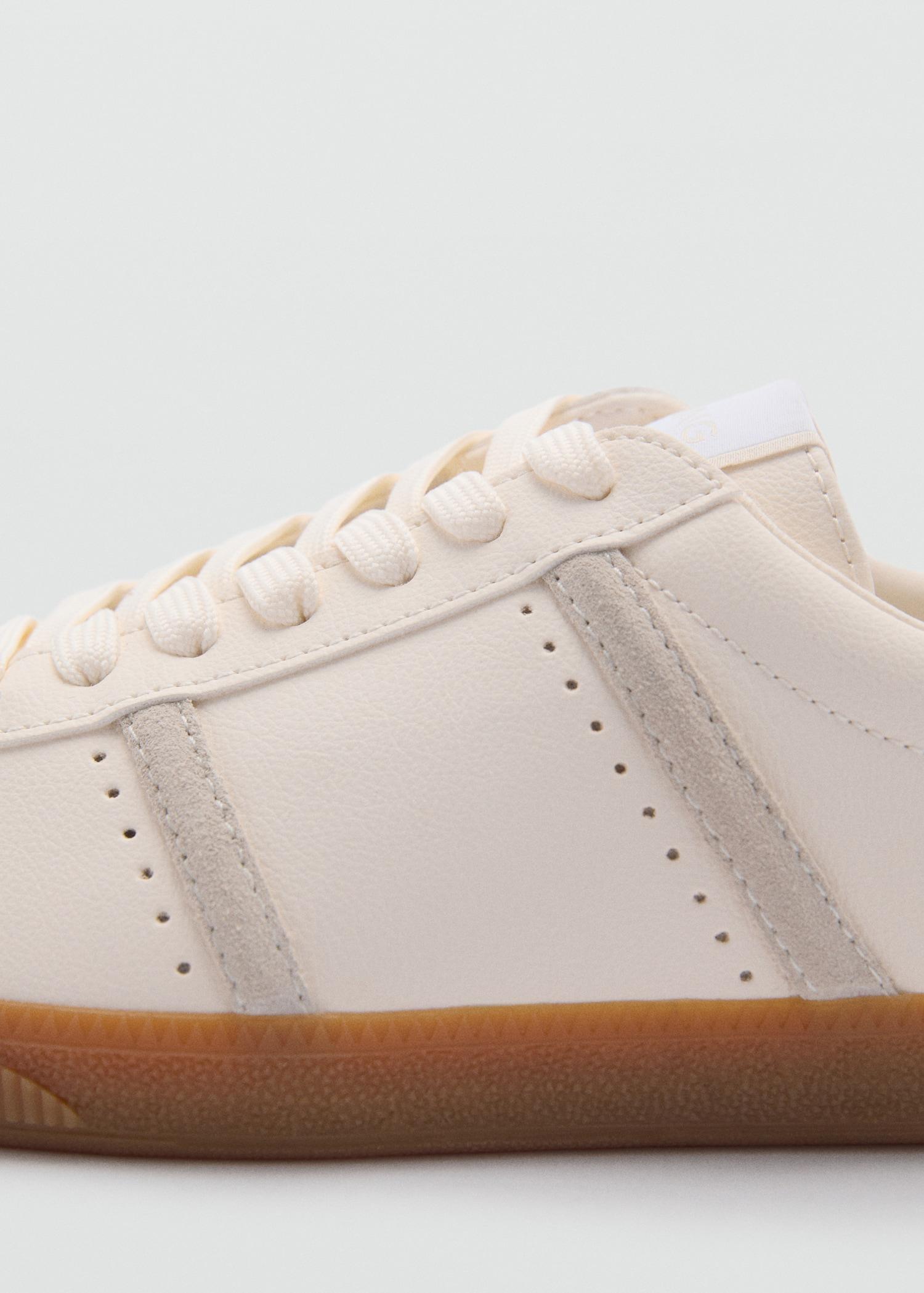 Contrast panel sneakers - Women | MANGO USA Product Image