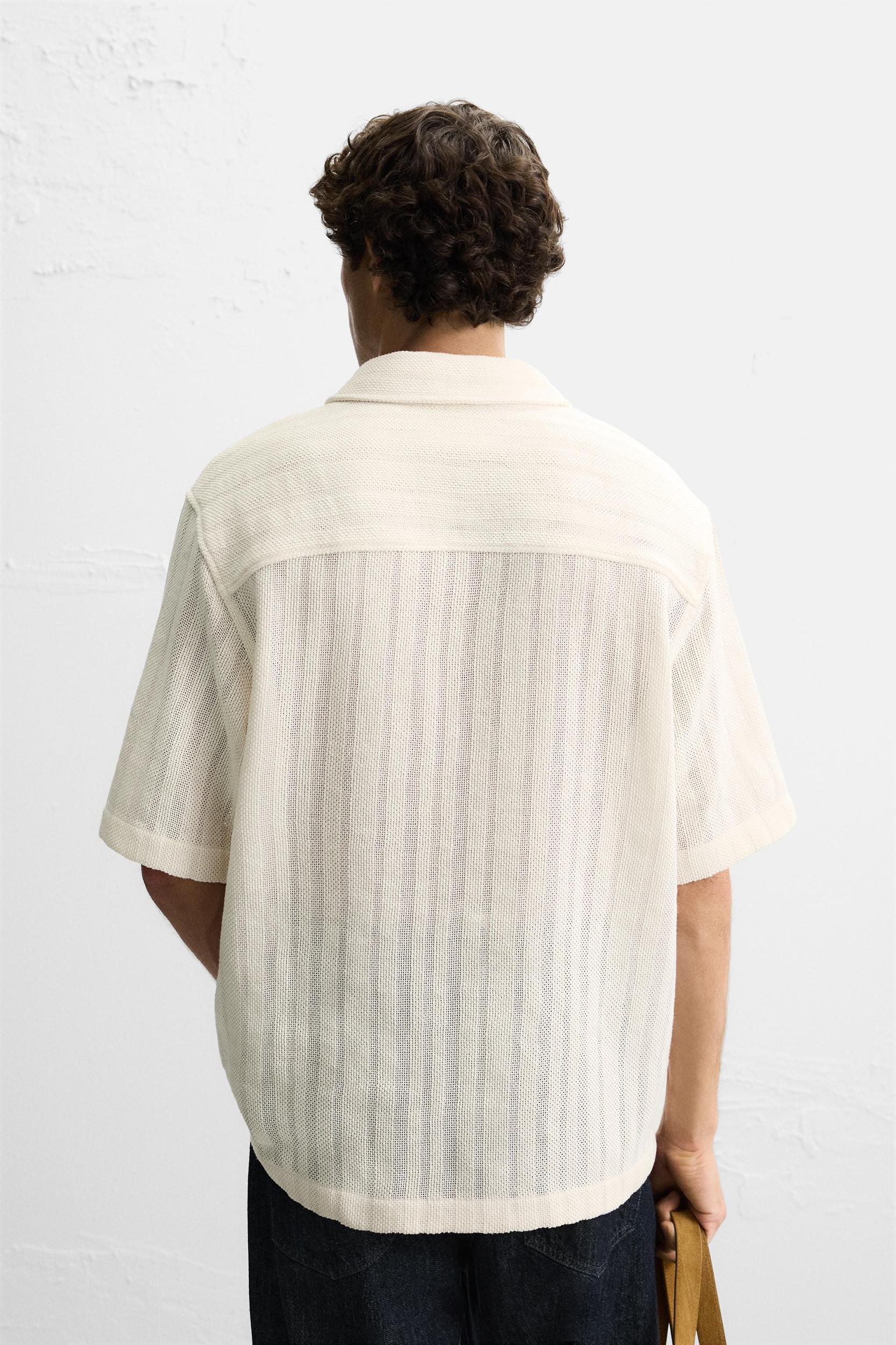 TEXTURED KNIT POLO SHIRT Product Image