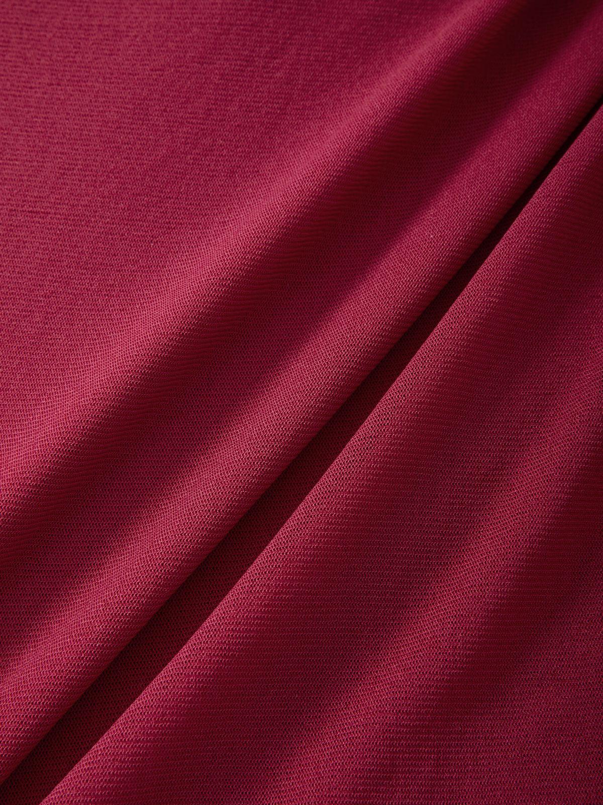 Lace Trim Tie Front Long Sleeve Blouse Product Image