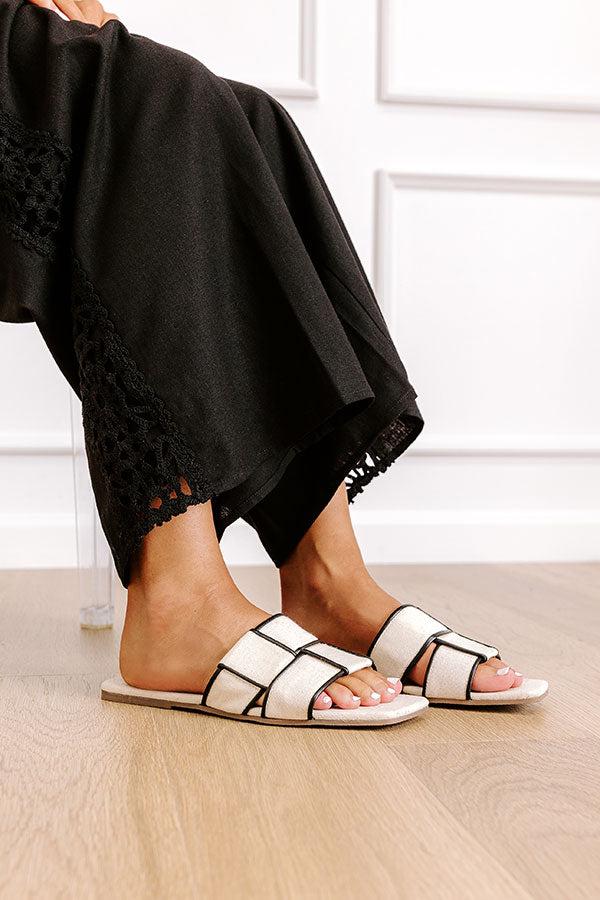 Biscayne Linen Sandal in Ivory Product Image