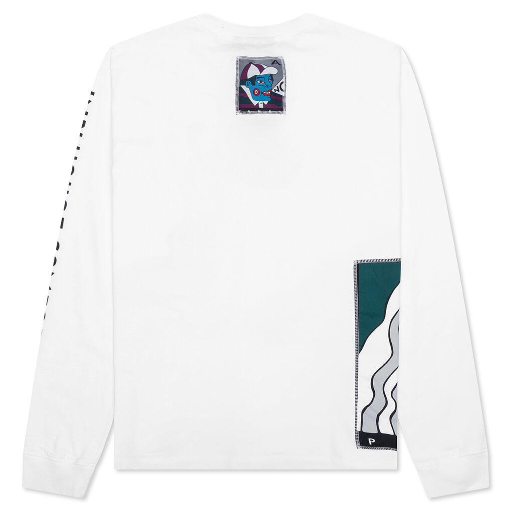 Your Face Long Sleeve T-Shirt - White Male Product Image