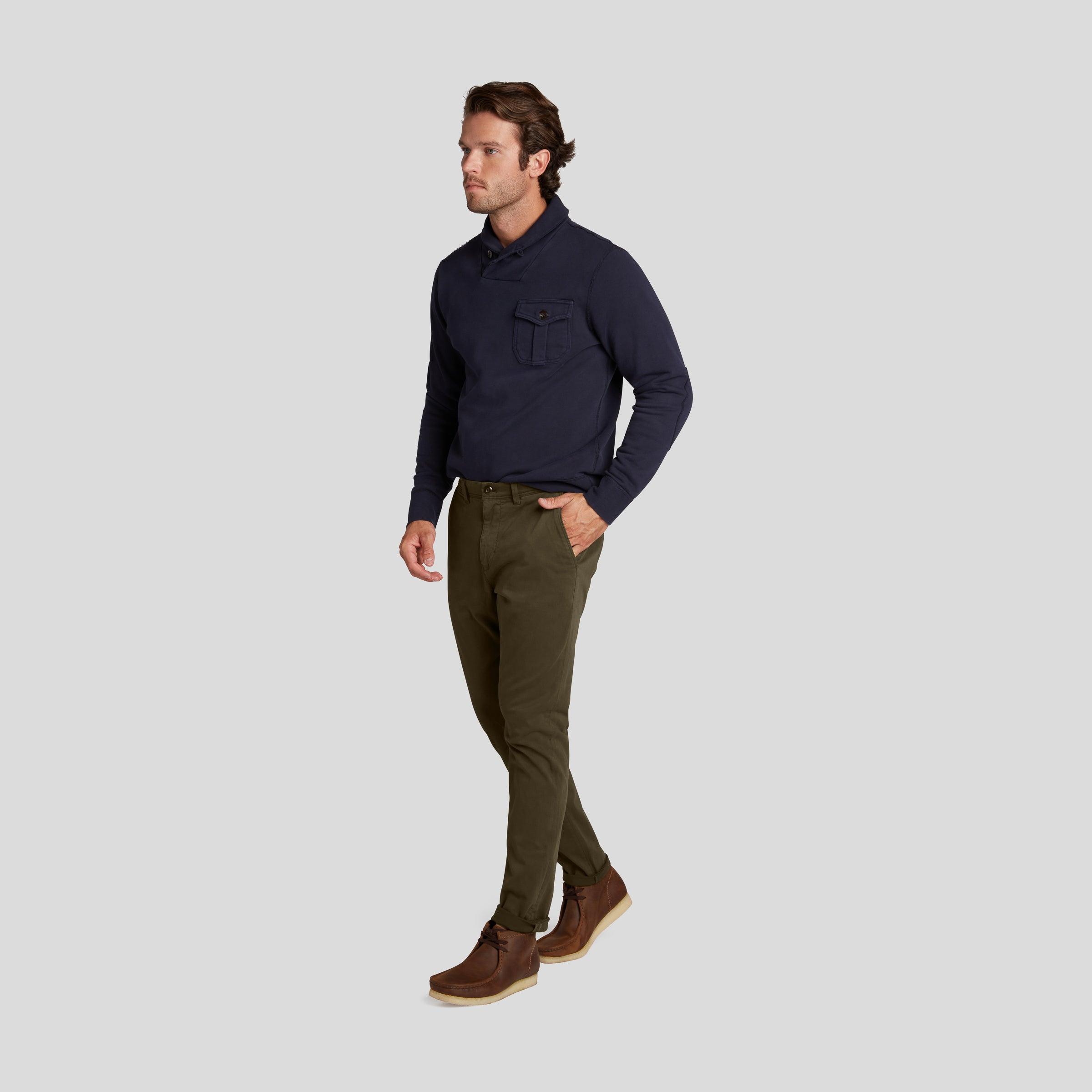 Precision Stretch Classic Fit Chino - Dark Olive Product Image