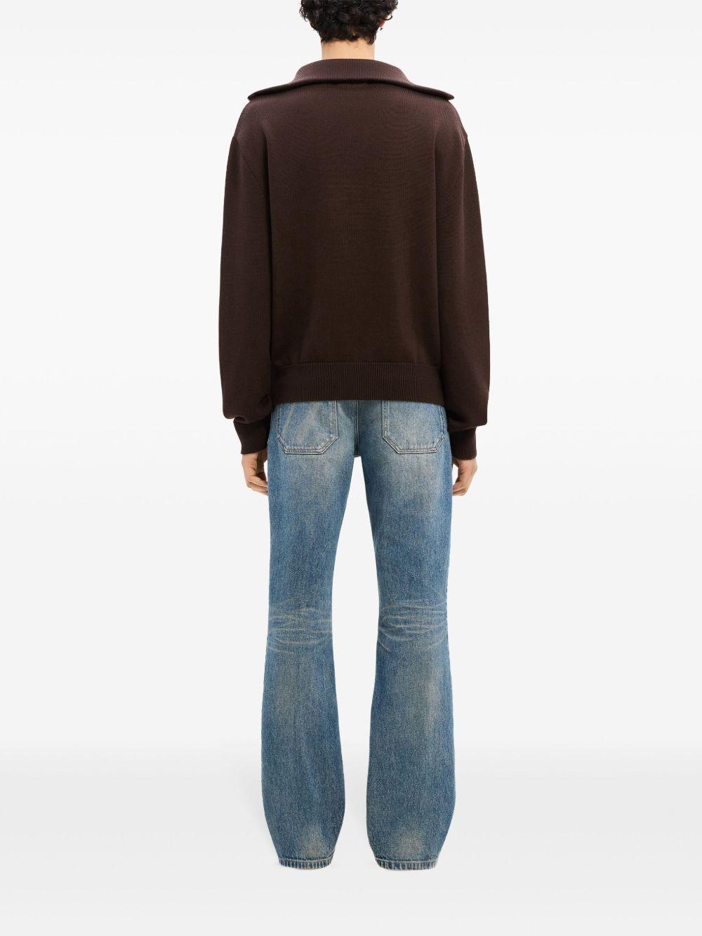 logo-embroidered wool sweater Product Image