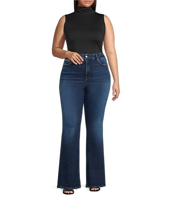 Good American Plus Size Weightless Mock Neck Sleeveless Bodysuit Product Image