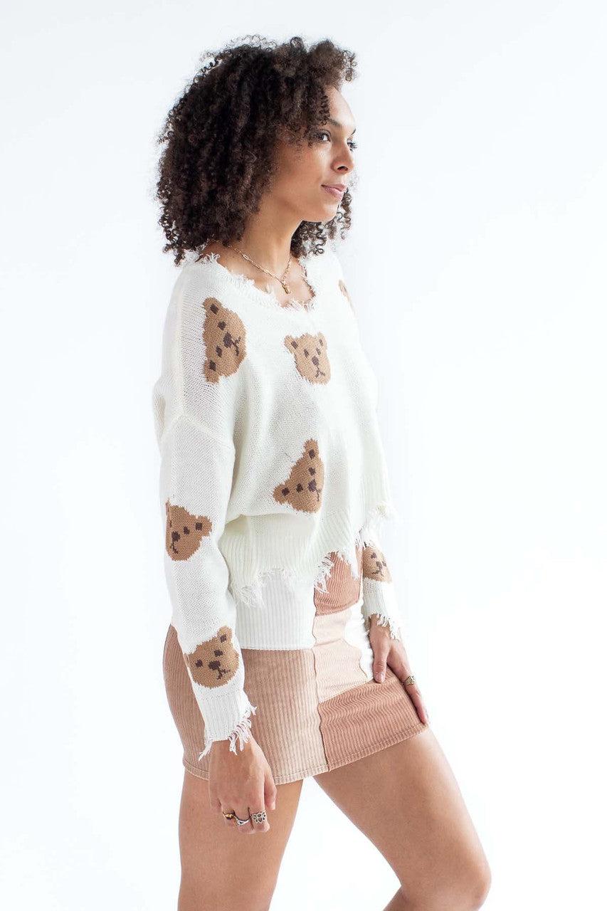Distressed Bear Sweater Product Image