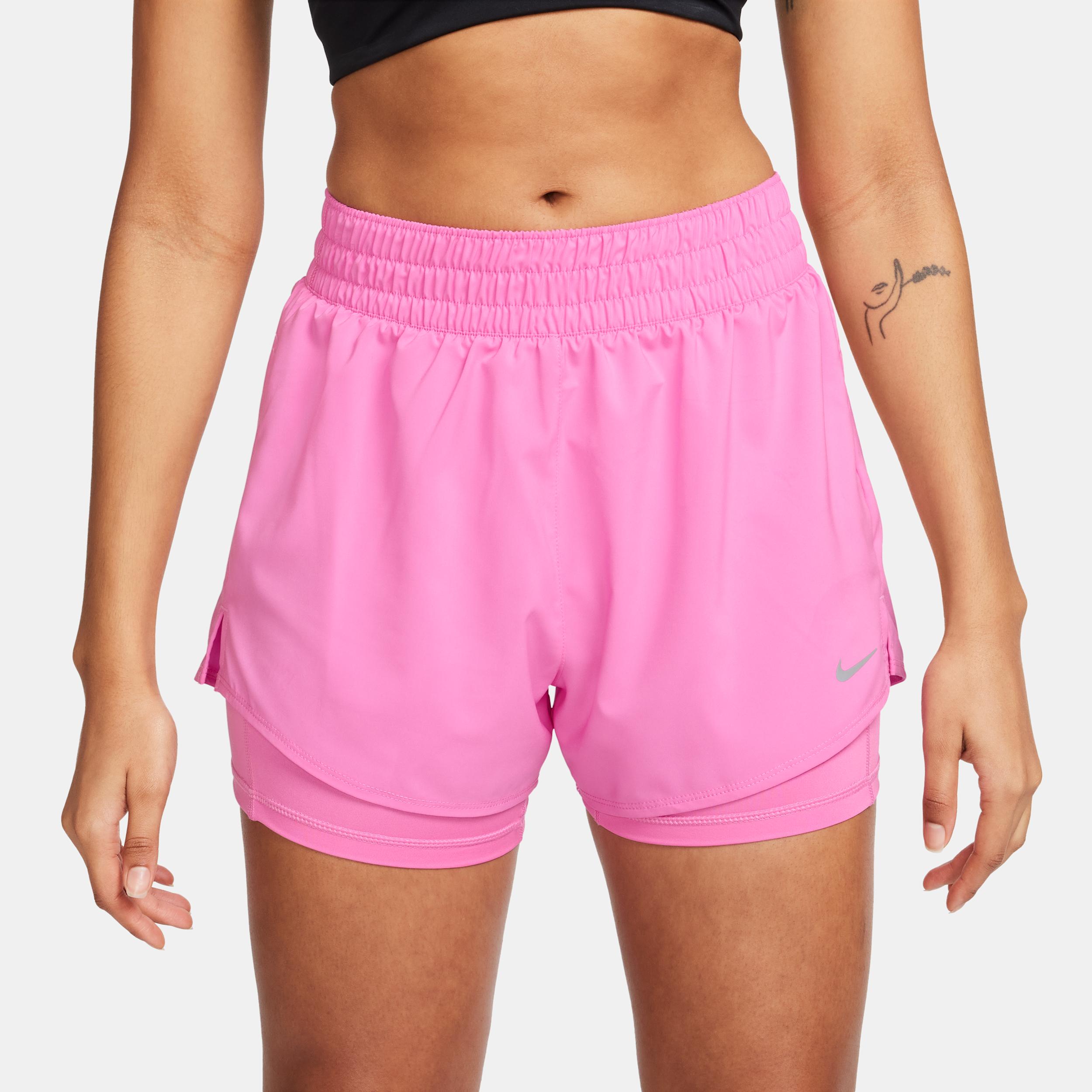 Nike Womens One Dri-FIT High-Waisted 3 2-in-1 Shorts | DX6016-675 Product Image