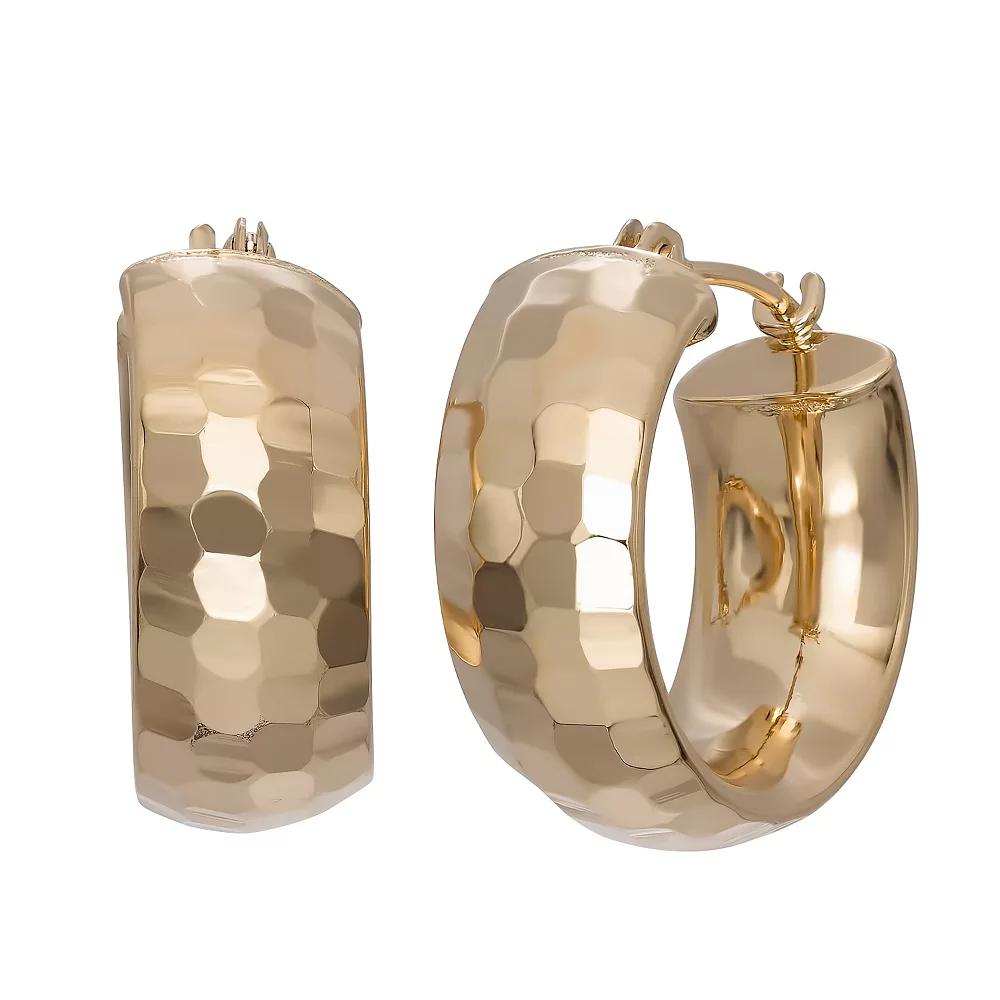 Jordan Blue 10k Gold Hoop Earrings, Women's Product Image