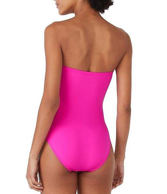 kate spade new york Solid Sweetheart Rosette One Piece Swimsuit Product Image