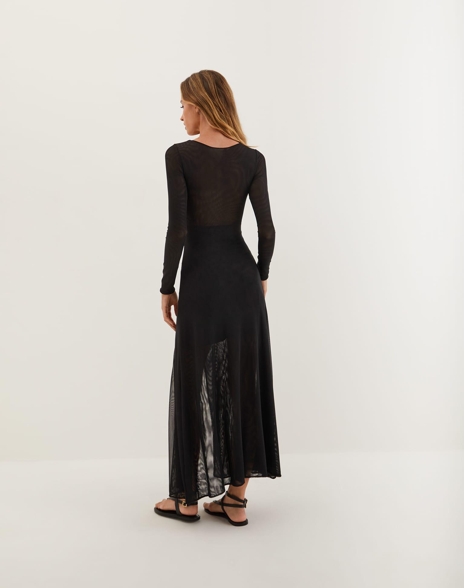Yarin Long Dress - Black Product Image