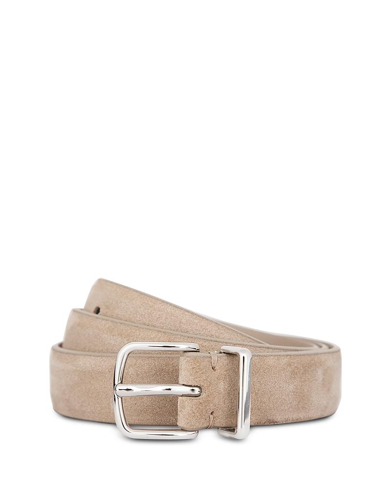 Womens Suede Polished Buckle Belt Product Image