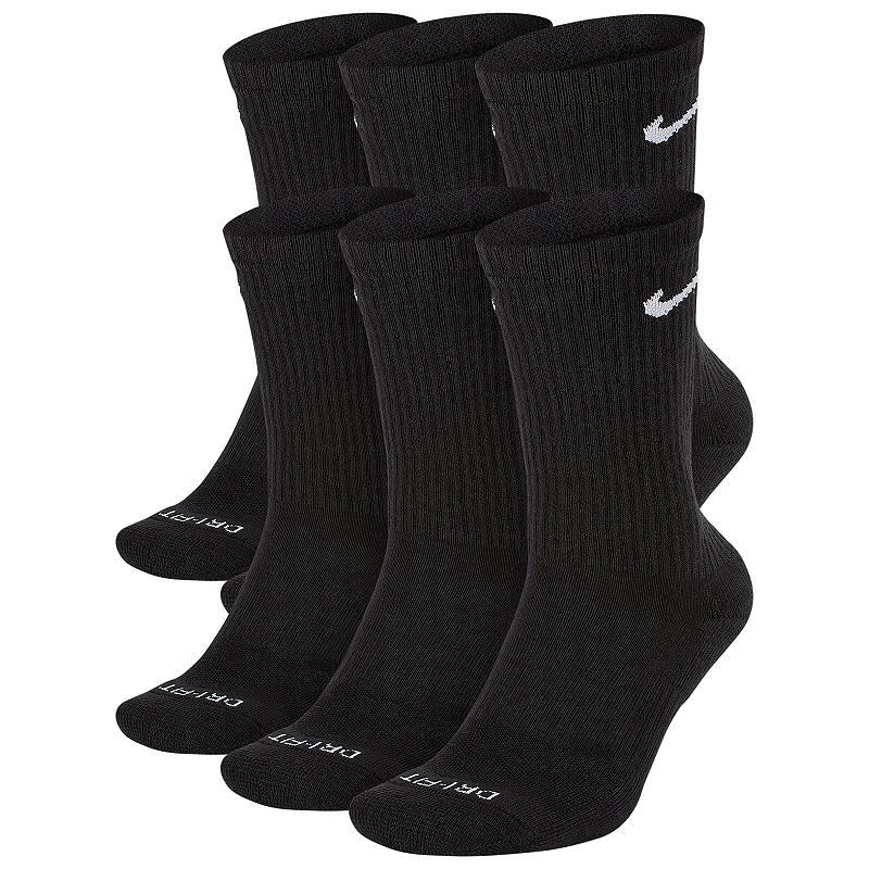Nike Mens Everyday Plus Cushioned Training Crew Socks (6 Pairs) | SX6897-010 Product Image