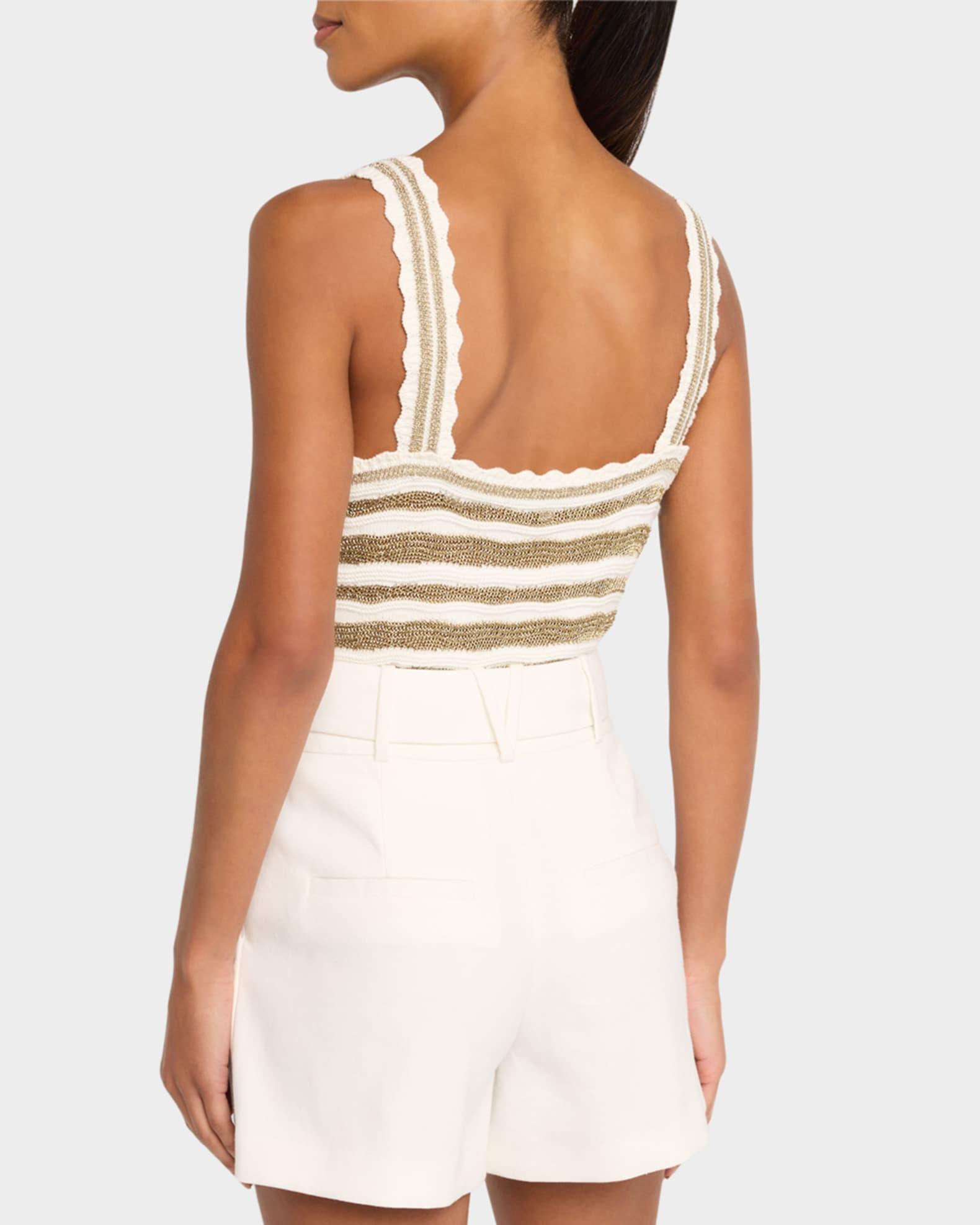 Binetto Stripe Knit Tank Top Product Image