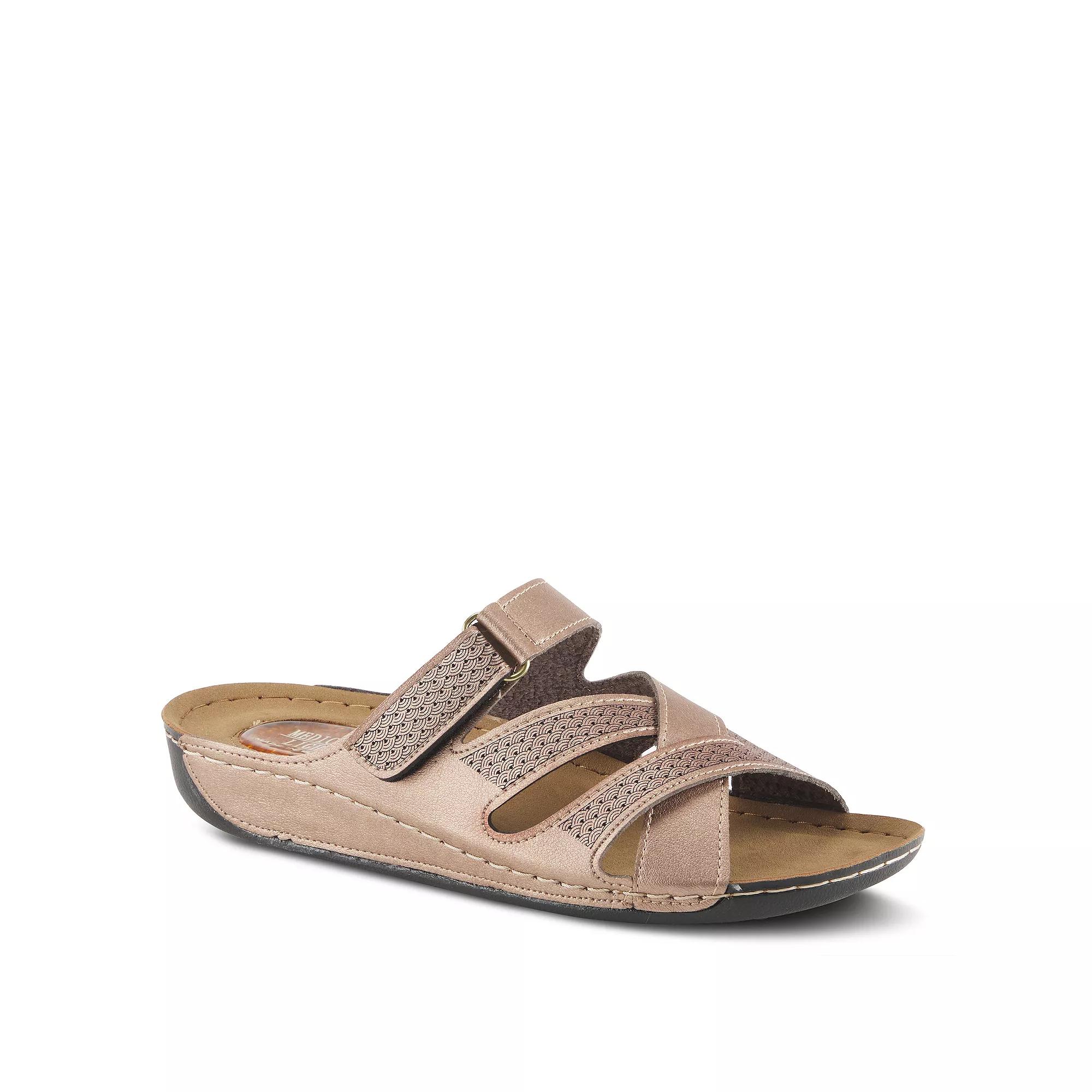 Flexus by Spring Step Karl Women's Slide Sandals, Size: 39, Bronze Product Image