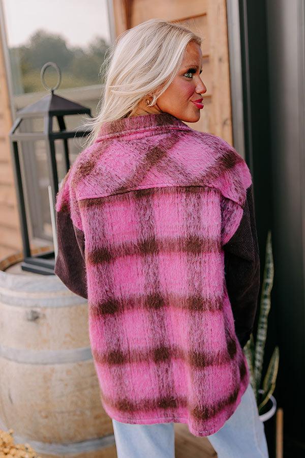 Cooler Weather Wishes Plaid Jacket Product Image