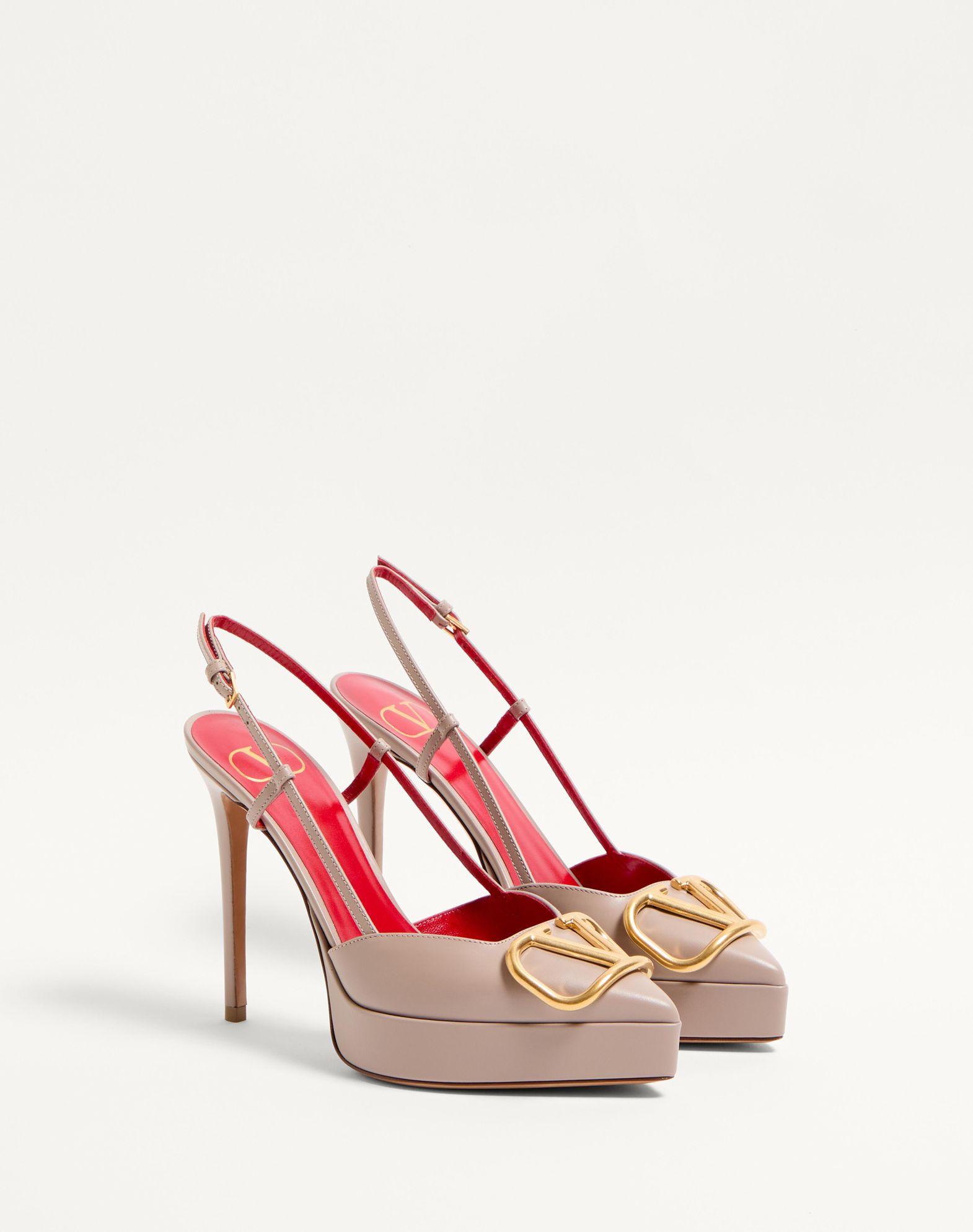 Vlogo Signature Calfskin Slingback Platform Pump 120Mm Product Image