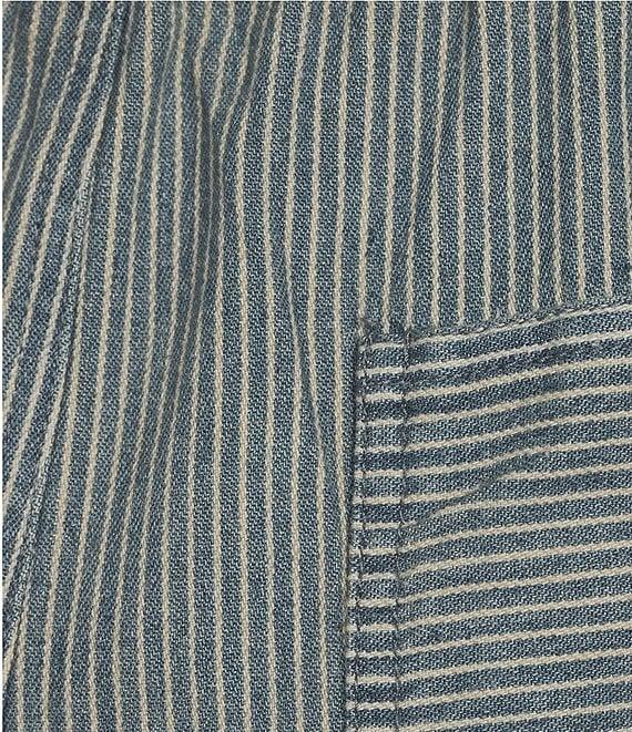 Blu Pepper Striped Drawstring Self Tie Pants Product Image