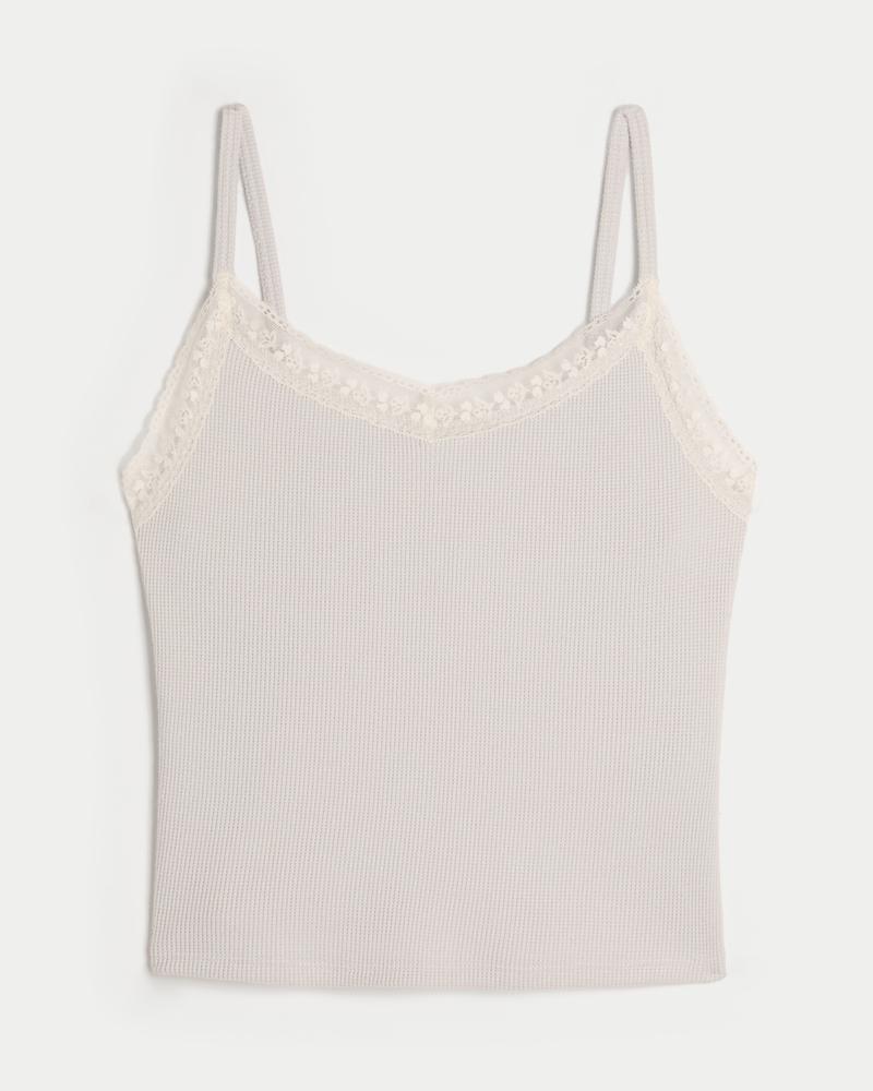 Gilly Hicks Waffle Lace Cami Product Image
