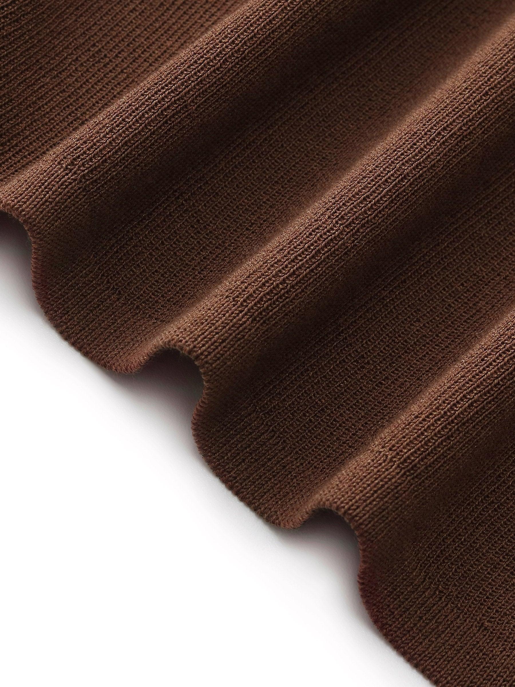 Acetate Tencel Blend Side Drawstring Women Knit Top Product Image