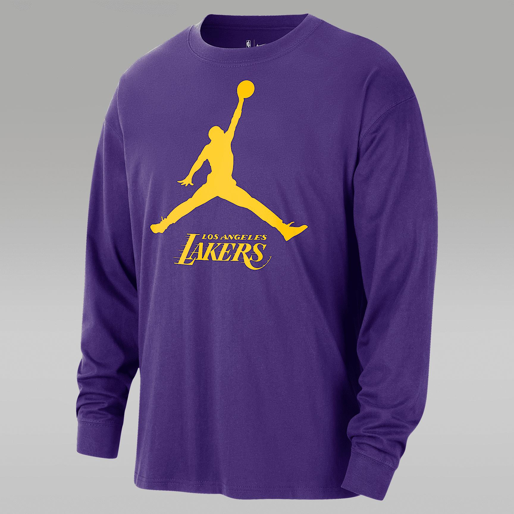 Los Angeles Lakers Essential Men's Jordan NBA Long-Sleeve T-Shirt Product Image