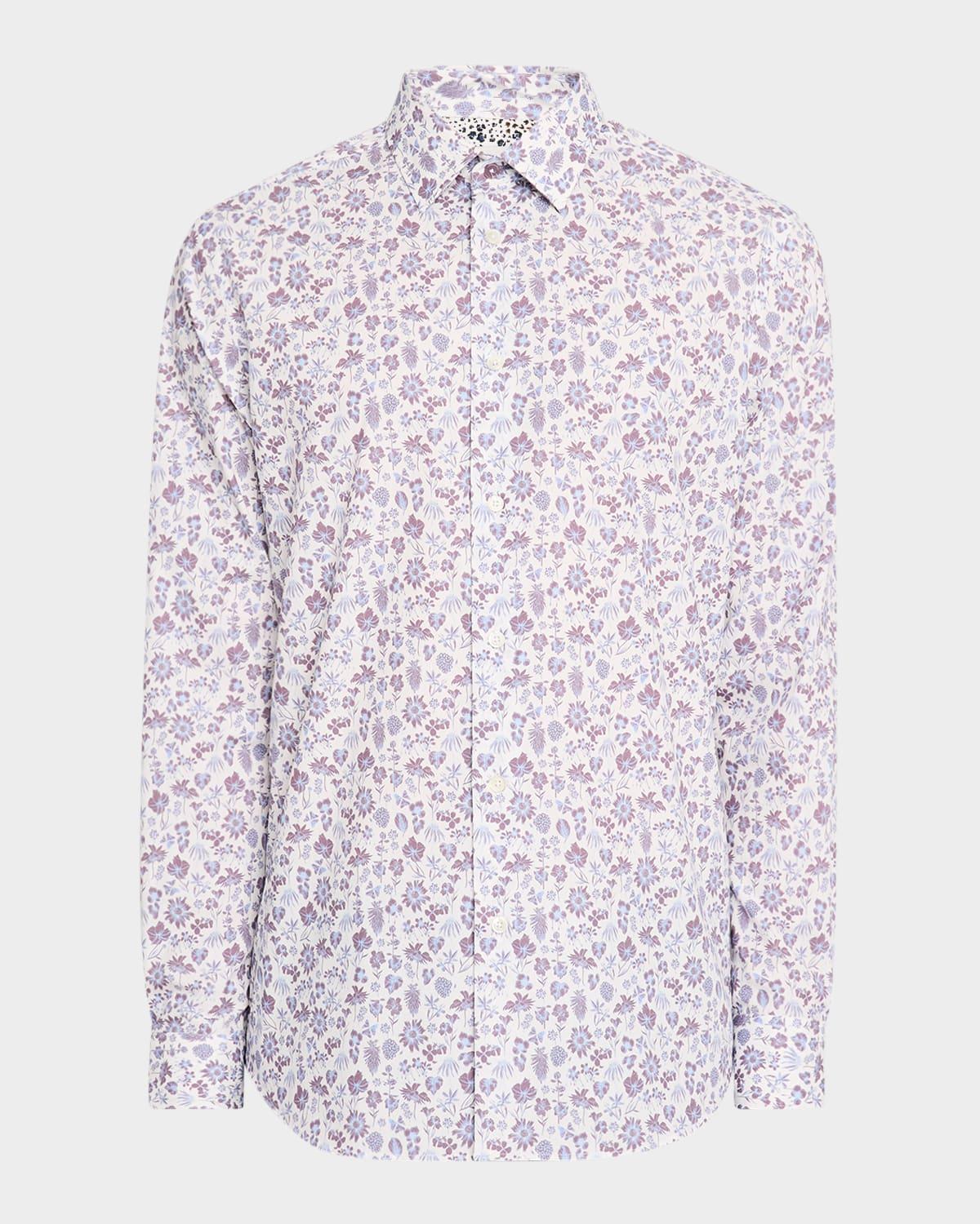 Mens Tailored-Fit Floral Shirt Product Image