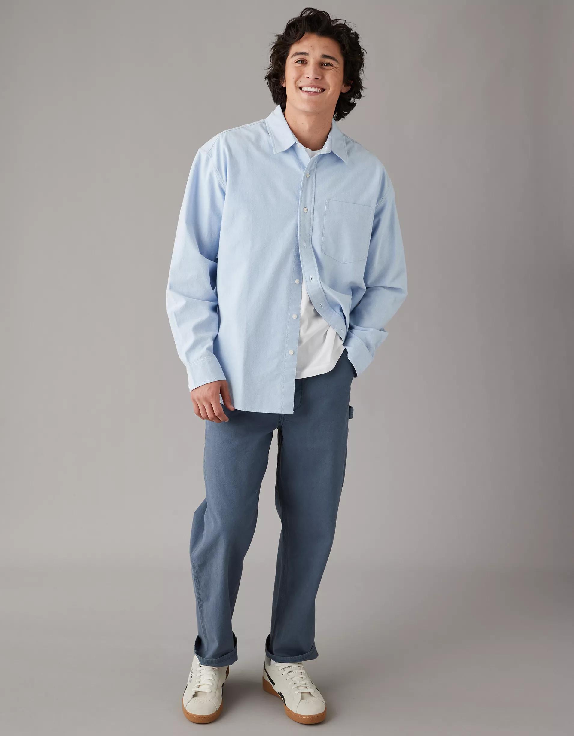 AE Everyday Classic Fit Oxford Button-Up Shirt Product Image