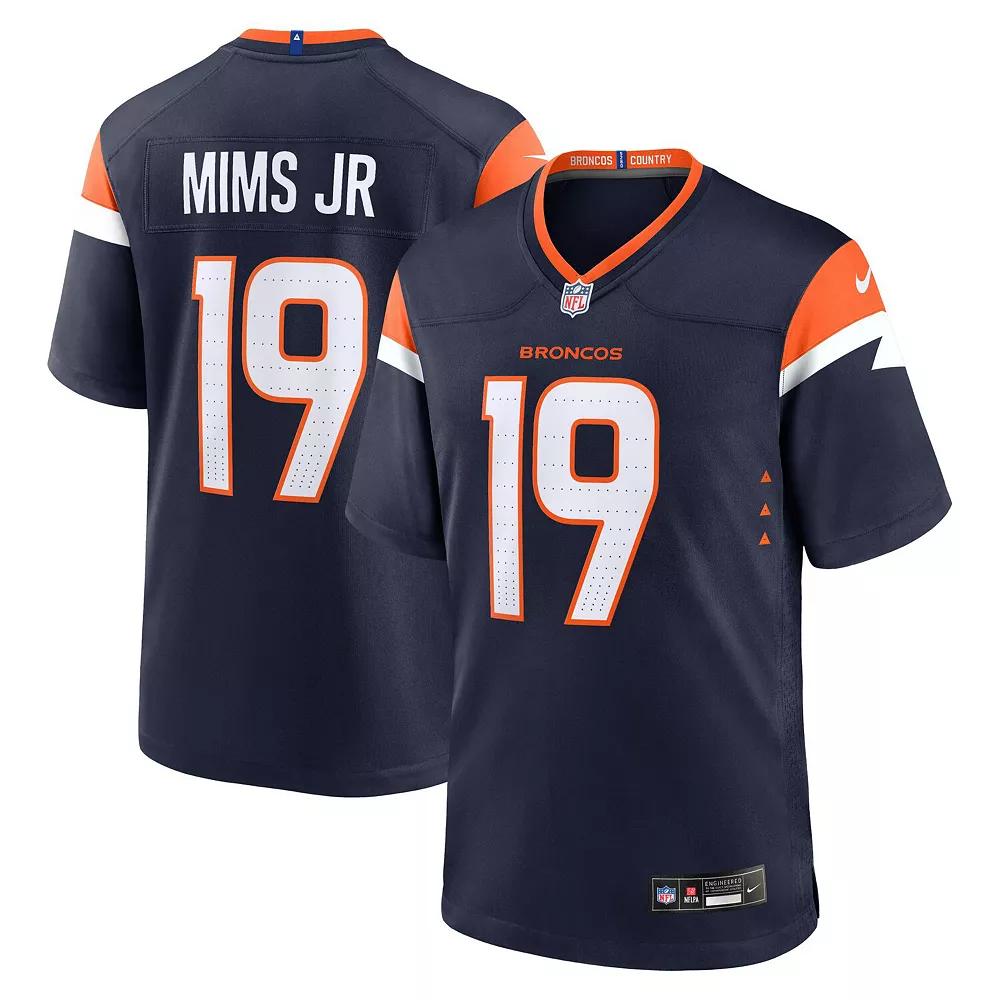 Men's Nike Marvin Mims Jr  Navy Denver Broncos Alternate Game Jersey, Size: 3XL, Blue Product Image