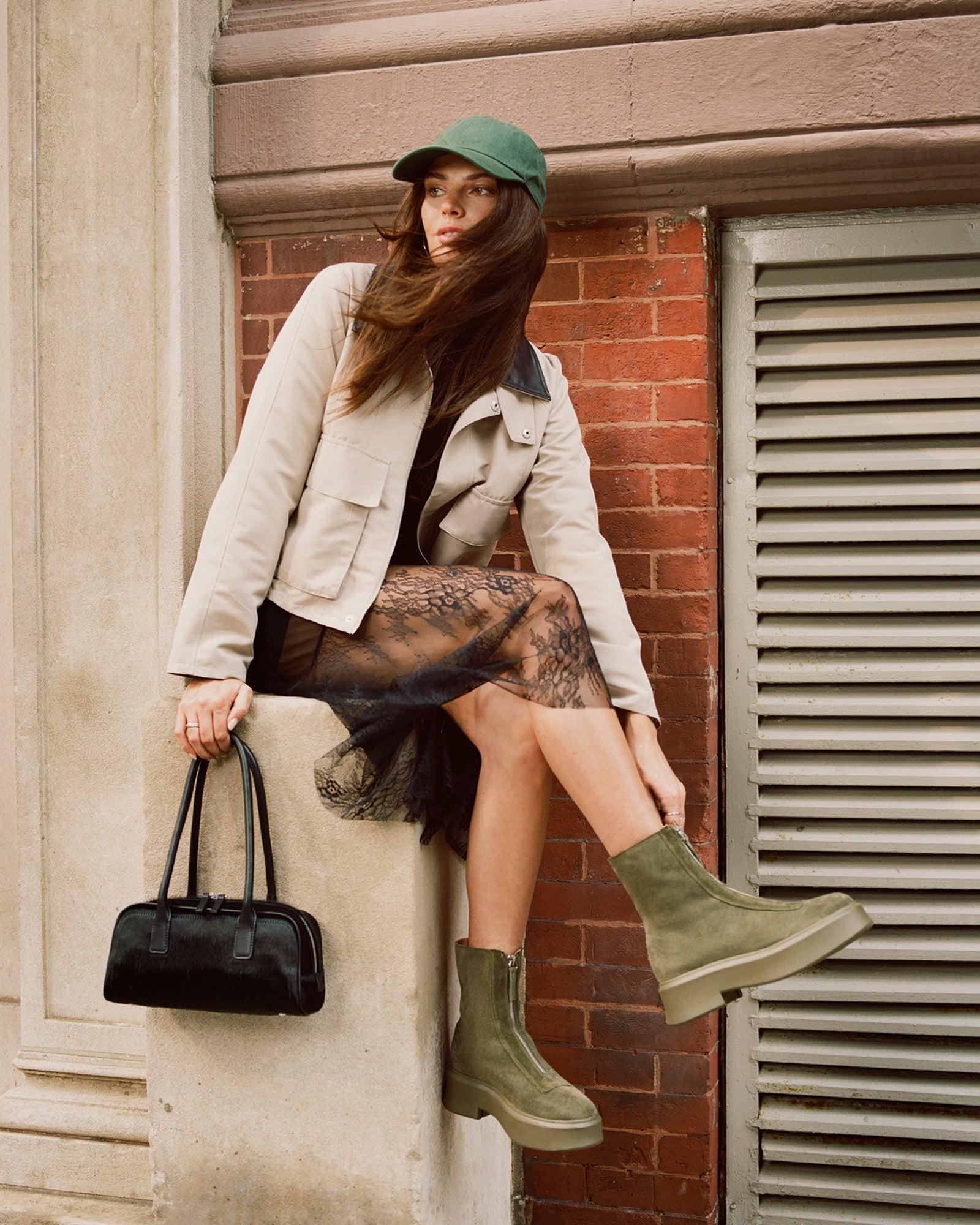 JONES OLIVE SUEDE Female Product Image