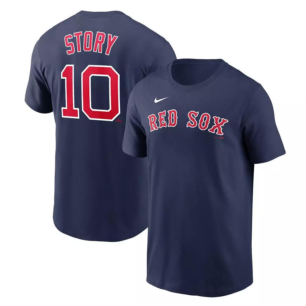 Men's Nike Trevor Story Navy Boston Red Sox Name & Number T-Shirt,  Product Image