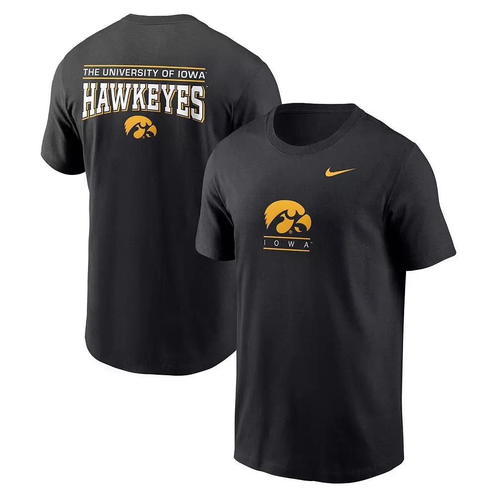 Men's Nike Black Iowa Hawkeyes 2-Hit T-Shirt,  Product Image