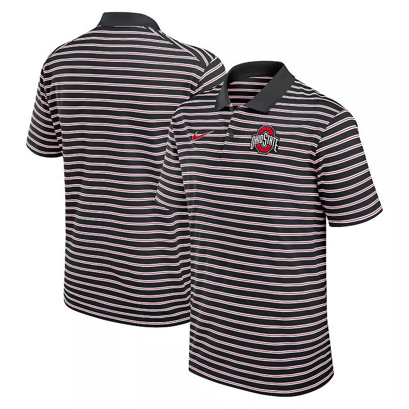 Men's Nike Black/White Georgia Bulldogs Primetime Victory Striped Performance Polo,  Product Image