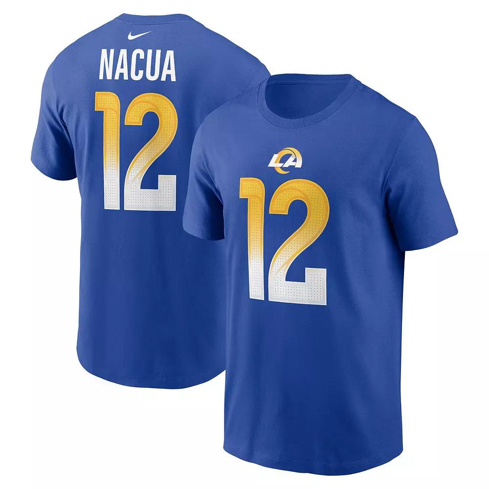 Men's Nike Puka Nacua Royal Los Angeles Rams Player Name & Number T-Shirt,  Product Image