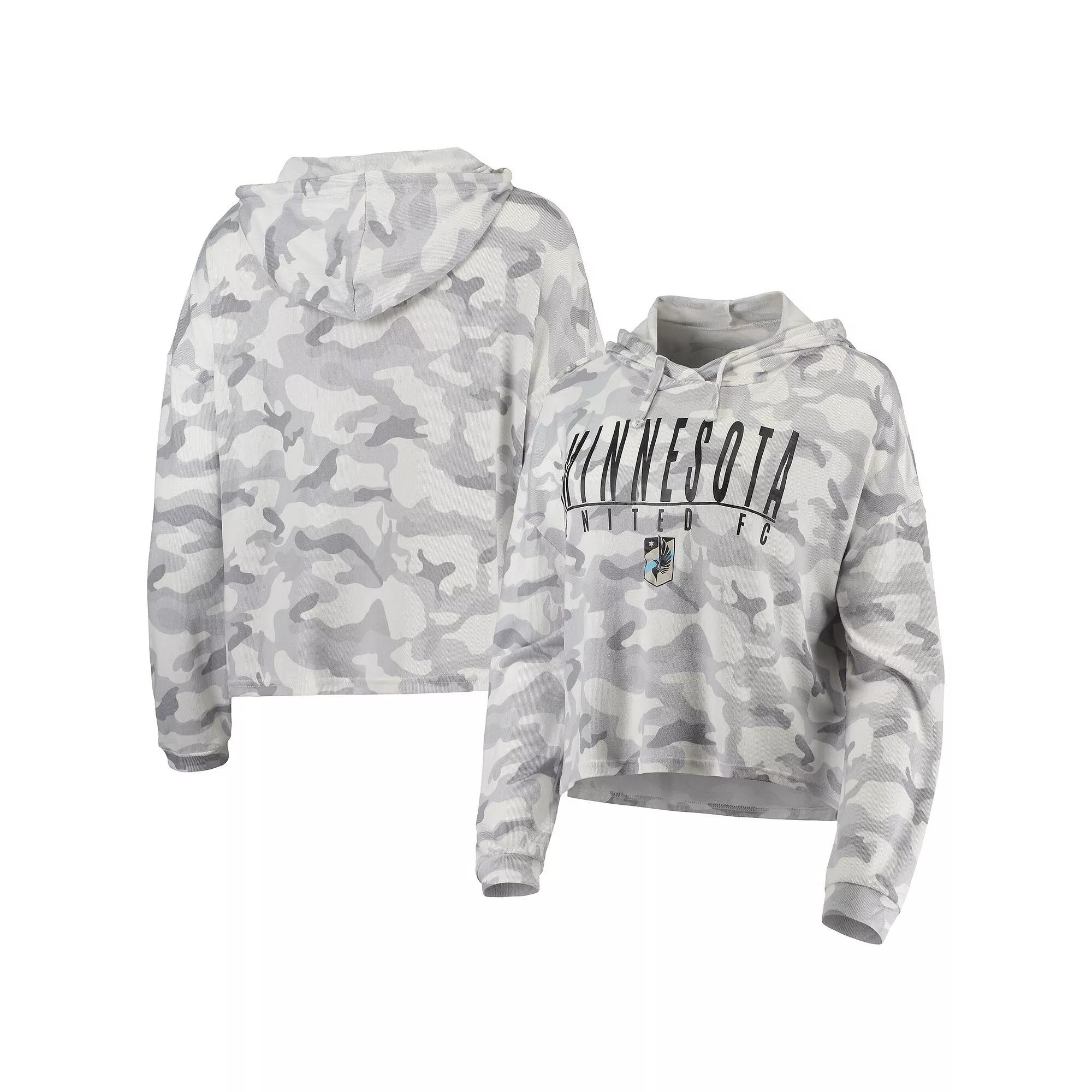 Women's Concepts Sport Gray Minnesota United FC Composite Hoodie T-Shirt,  Product Image