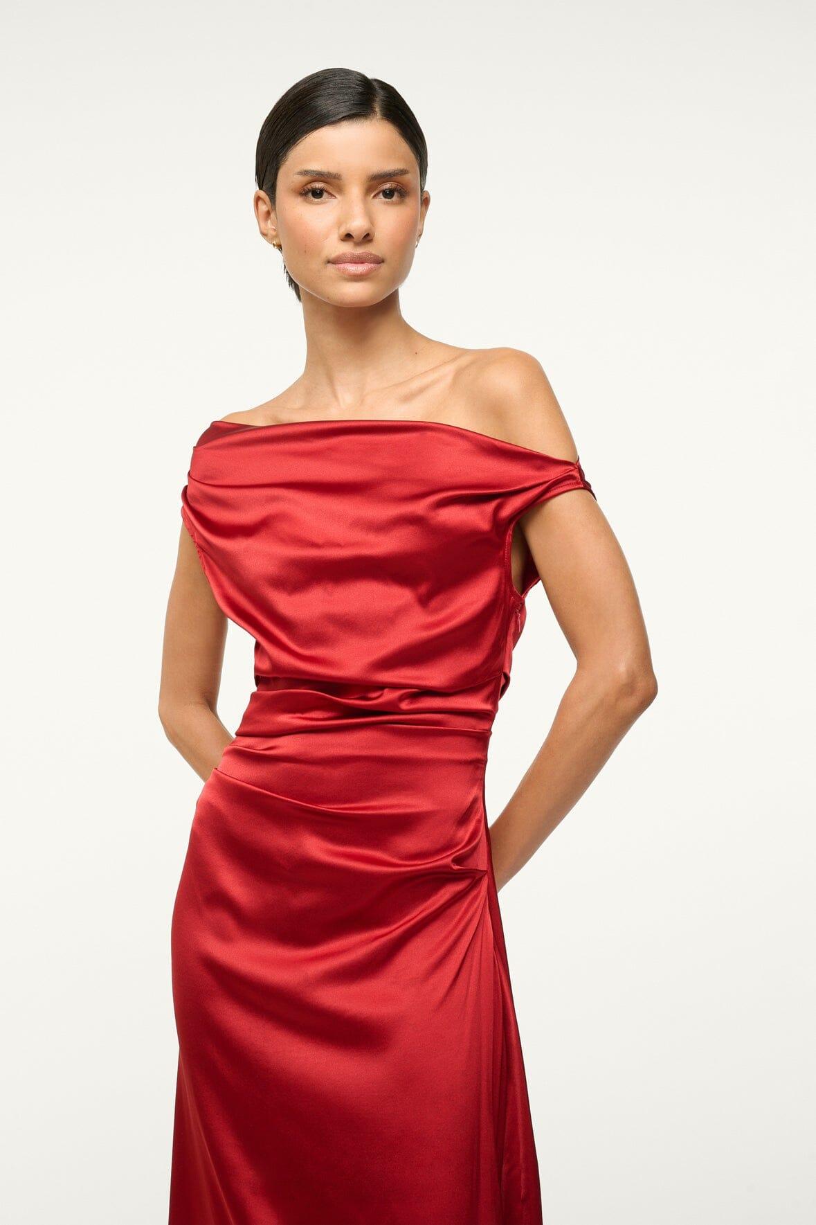 PHARE SILK DRESS | ROUGE Product Image