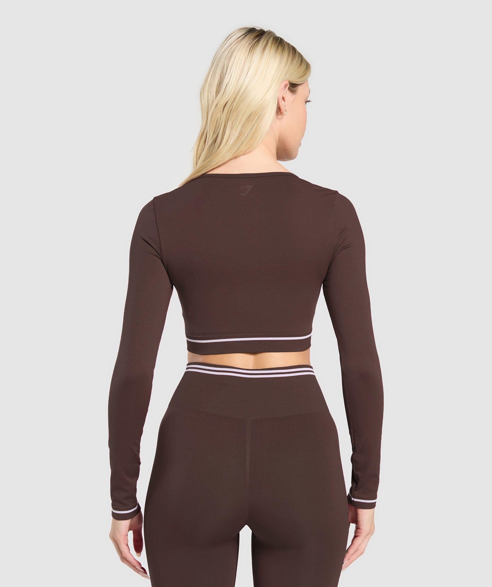 Contrast Seamless Crop Top Product Image