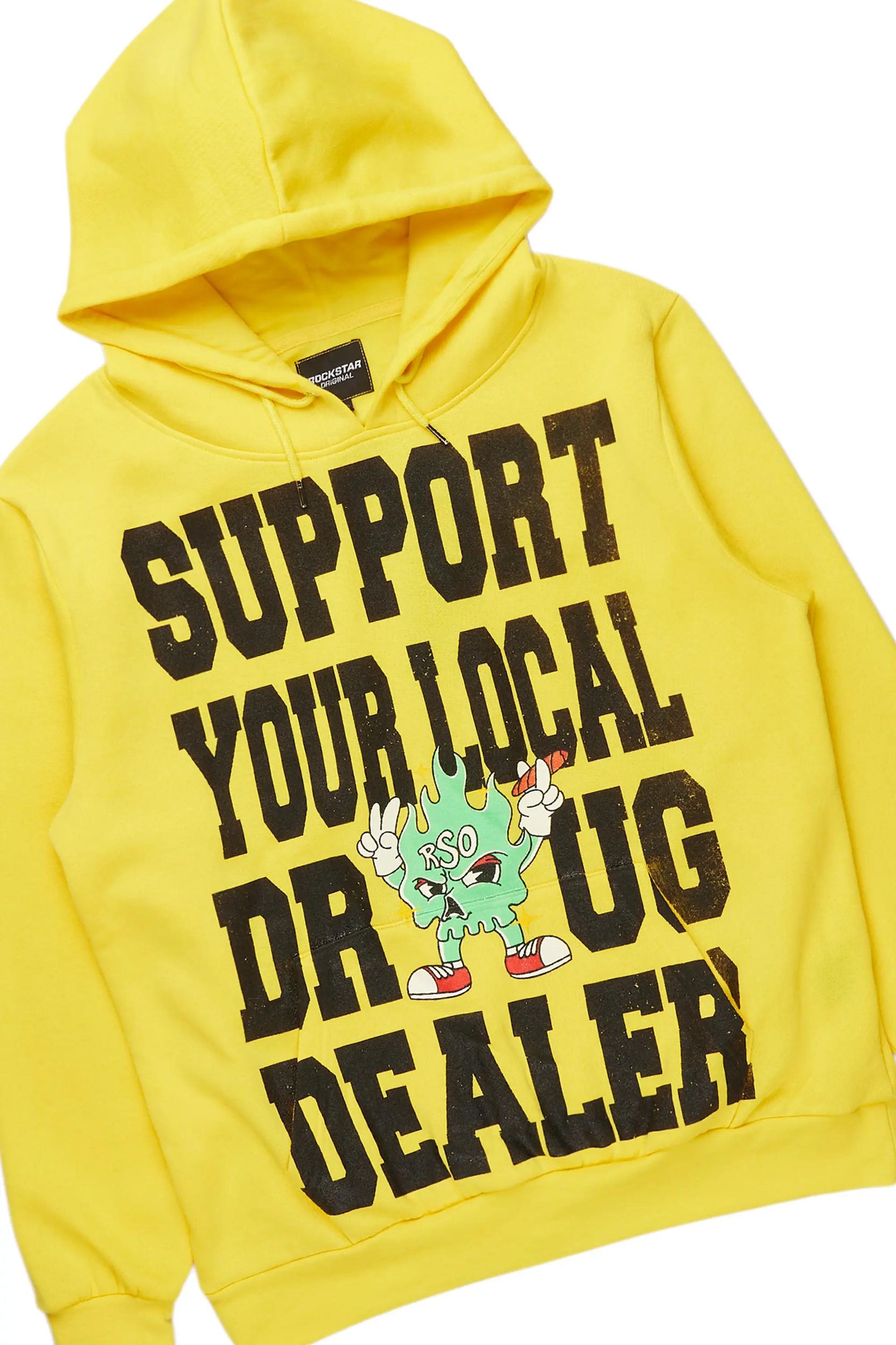 Tarl Yellow Hoodie/Baggy Track Pant Set Male Product Image