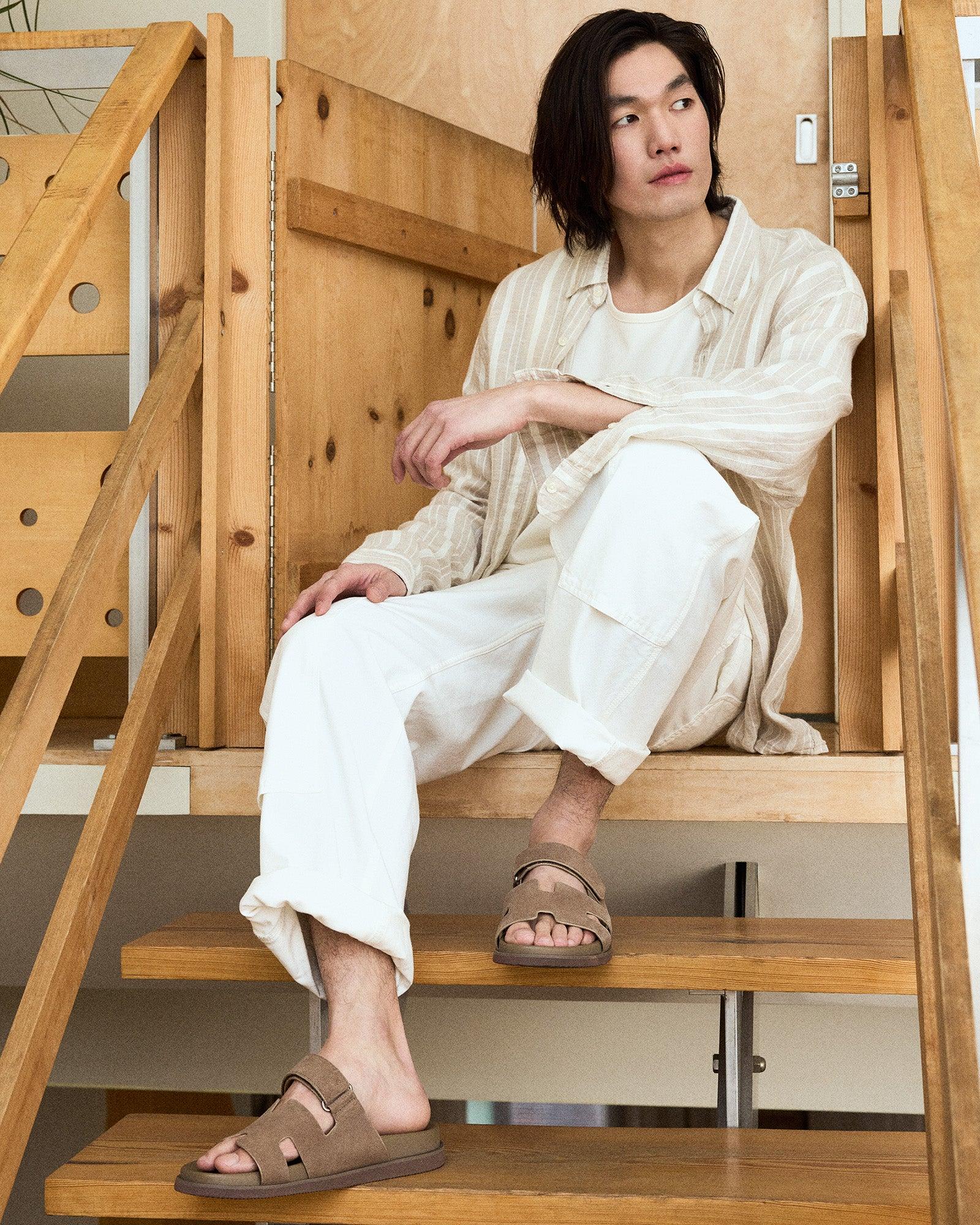 MAIVEN TAUPE SUEDE Male Product Image