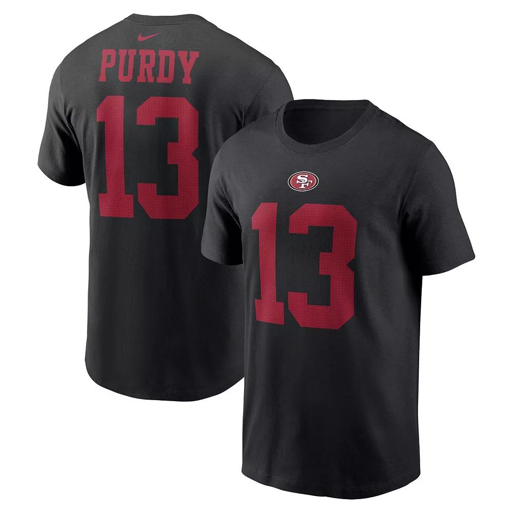 Men's Nike Brock Purdy Black San Francisco 49ers Player Name & Number T-Shirt, Size: XL Product Image