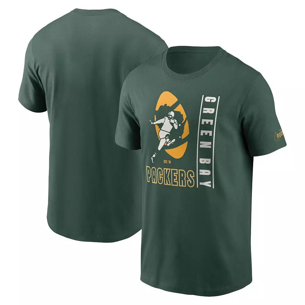 Men's Nike Green Green Bay Packers Lockup Essential T-Shirt,  Product Image