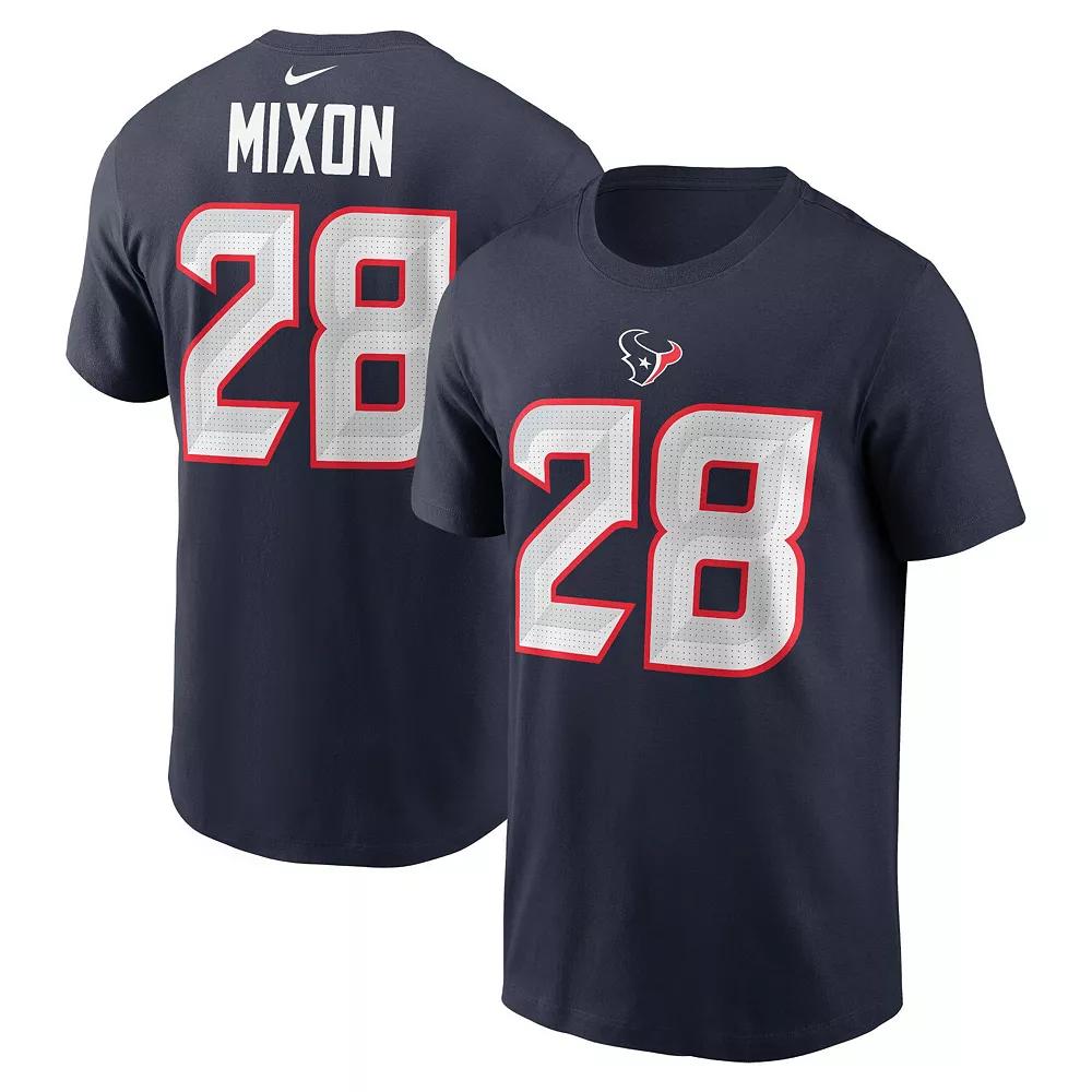 Men's Nike Joe Mixon Navy Houston Texans Player Name & Number T-Shirt,  Product Image