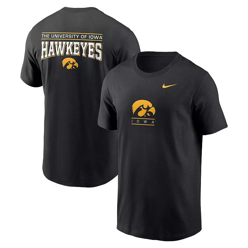 Men's Nike Black Iowa Hawkeyes 2-Hit T-Shirt,  Product Image