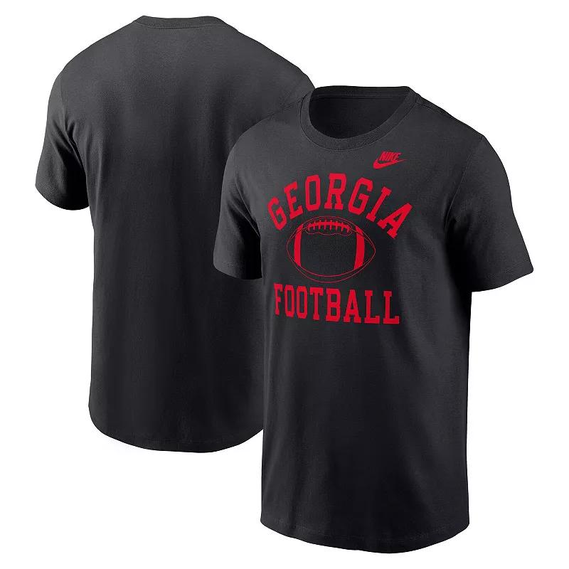 Men's Nike Black Georgia Bulldogs Legacy Football Icon T-Shirt,  Product Image