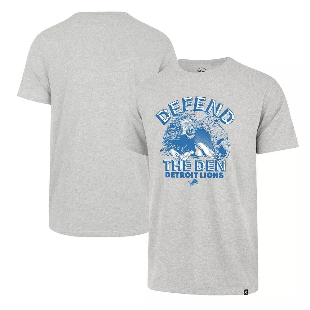 Men's '47 Gray Detroit Lions Regional Franklin T-Shirt,  Product Image