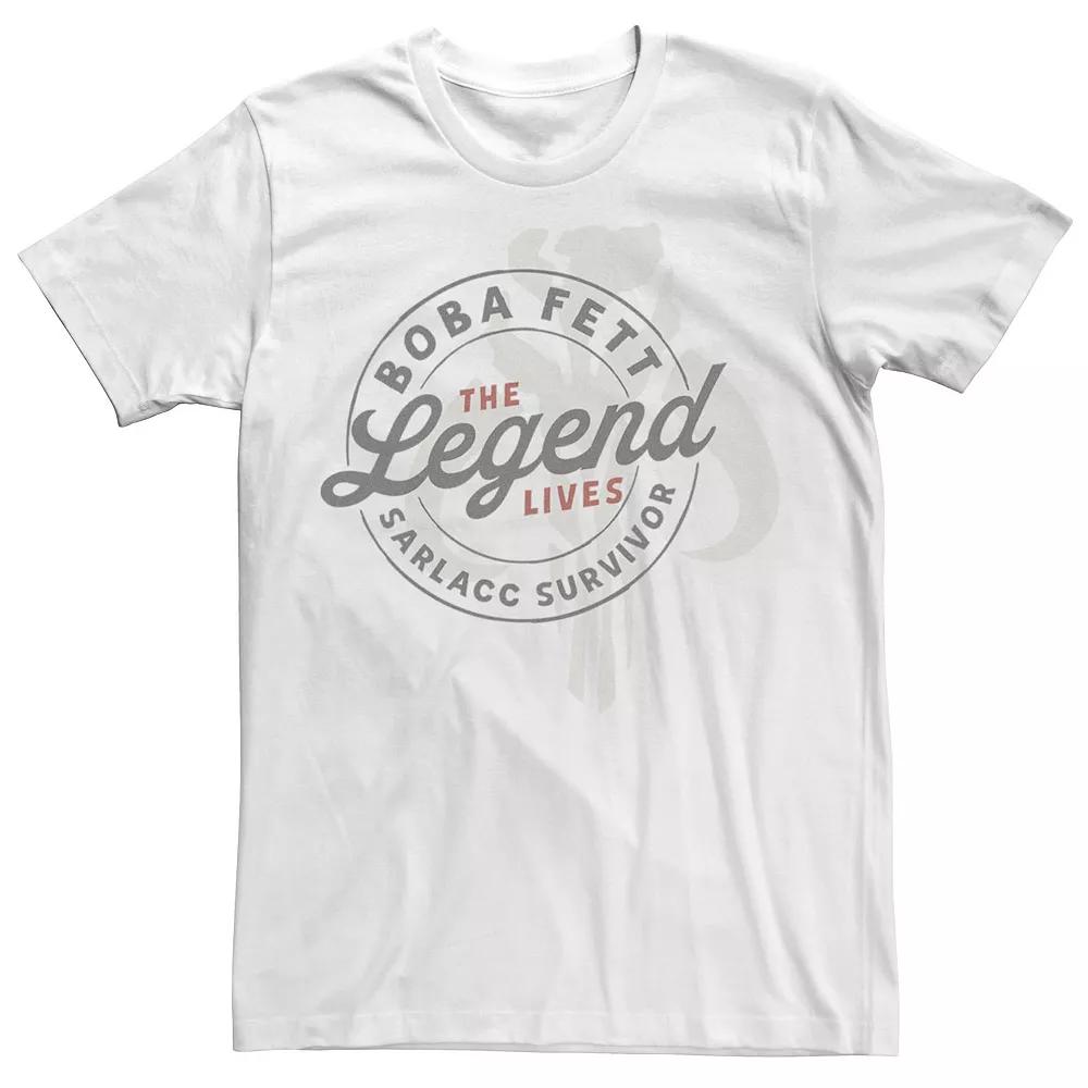 Men's Star Wars The Book Of Boba Fett Sarlacc Survivor Crest Tee, Size: Medium, White Product Image