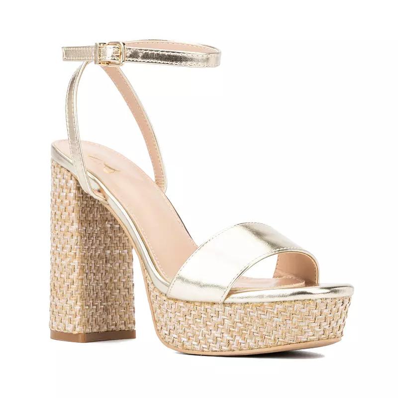 New York & Company Odalina Womens Block Heel Dress Sandals Product Image