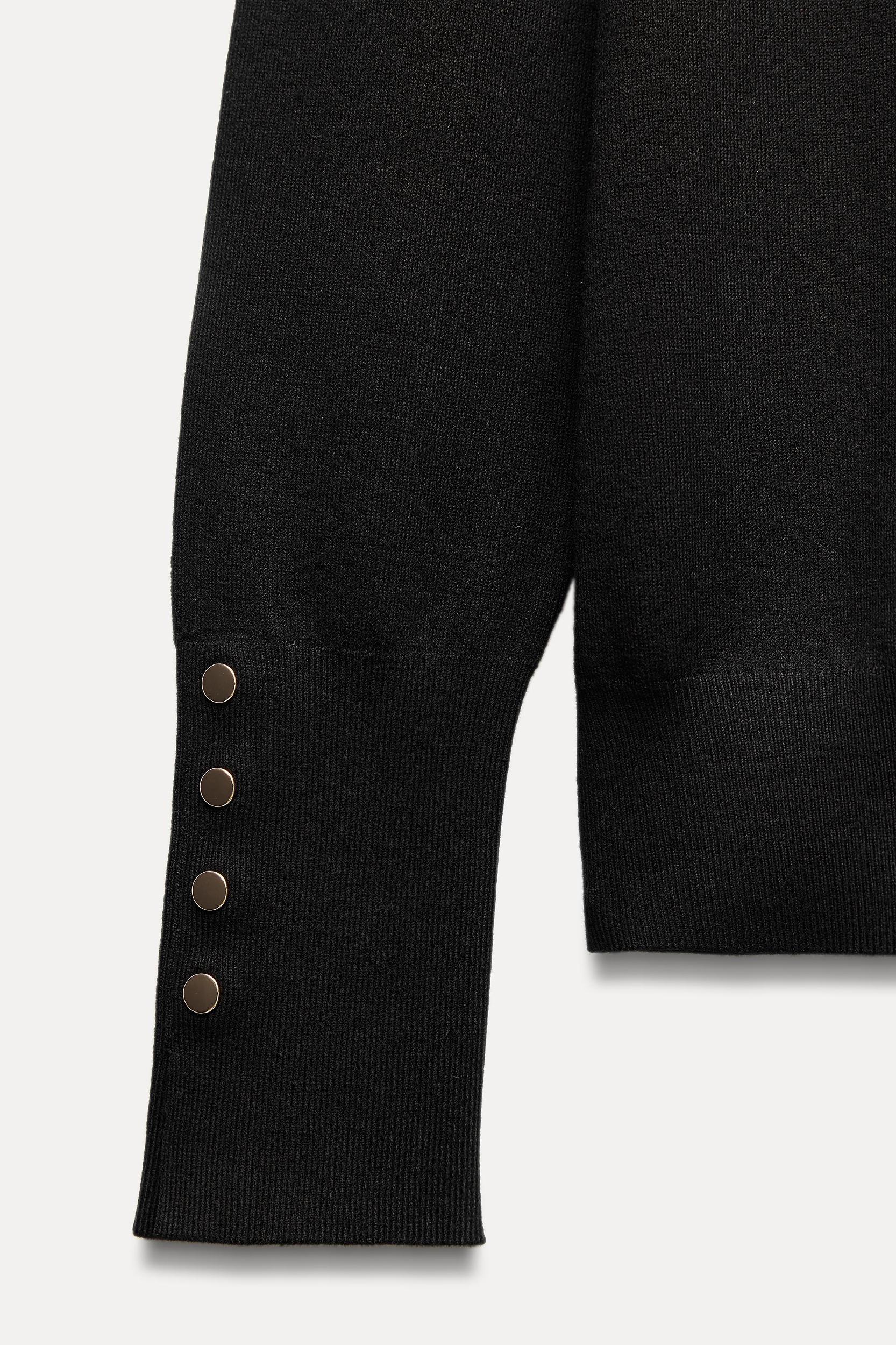 BASIC BUTTONED KNIT SWEATER Product Image