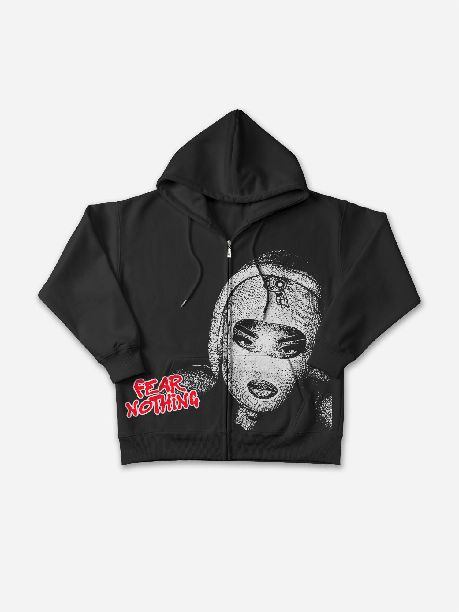 Sopula Richer Than My Opps Graphics Cropped Hoodie Product Image